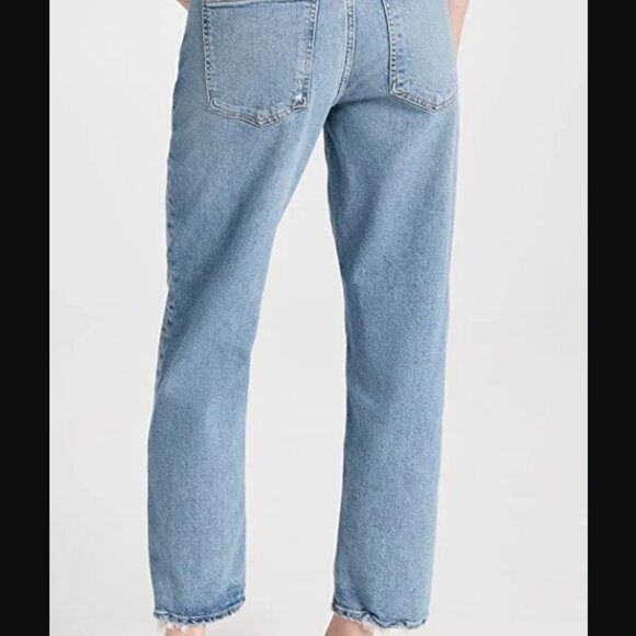 Agolde Kye Mid-Rise Straight Crop Jeans in Foreseen Wash Size 31 - Picture 2 of 4